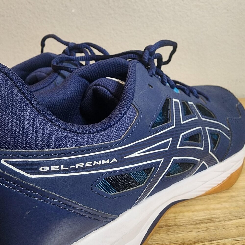 Asics GEL-RENMA Shoes Mens Size 13 Navy Blue Pickleball Court Gum Sole 1071A068 - Picture 4 of 14